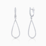 Camille Diamond Earrings in 18k White Gold