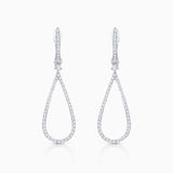 Camille Diamond Earrings in 18k White Gold