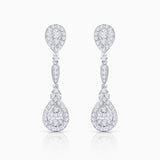Cressida Diamond Earrings in 18k White Gold