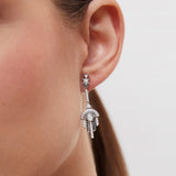 Pendientes Greta de Diamantes en Oro Blanco de 18 Kt