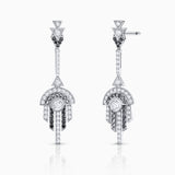 Pendientes Greta de Diamantes en Oro Blanco de 18 Kt