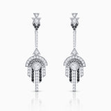Pendientes Greta de Diamantes en Oro Blanco de 18 Kt