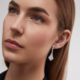 Louise Diamond Earrings in 18k White Gold