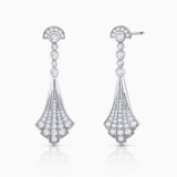 Louise Diamond Earrings in 18k White Gold