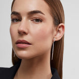 Lynn Diamond Earrings in 18k White Gold