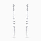 Lynn Diamond Earrings in 18k White Gold