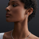 Regina Diamond Earrings in 18k White Gold