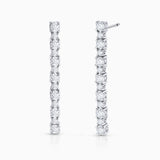 Regina Diamond Earrings in 18k White Gold