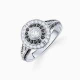 Sortija Greta de Diamantes en Oro Blanco de 18 Kt