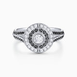 Sortija Greta de Diamantes en Oro Blanco de 18 Kt