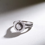 Sortija Greta de Diamantes en Oro Blanco de 18 Kt