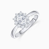 Anel de diamantes Irem de 1,72 Cts. em ouro branco 18 K