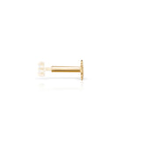 Tuerca Tragus Mumit en Oro Amarillo de 18 Kt