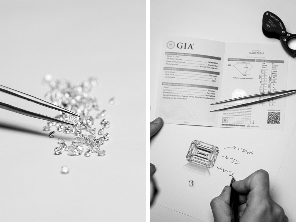 Diamantes Mumit con certificado GIA