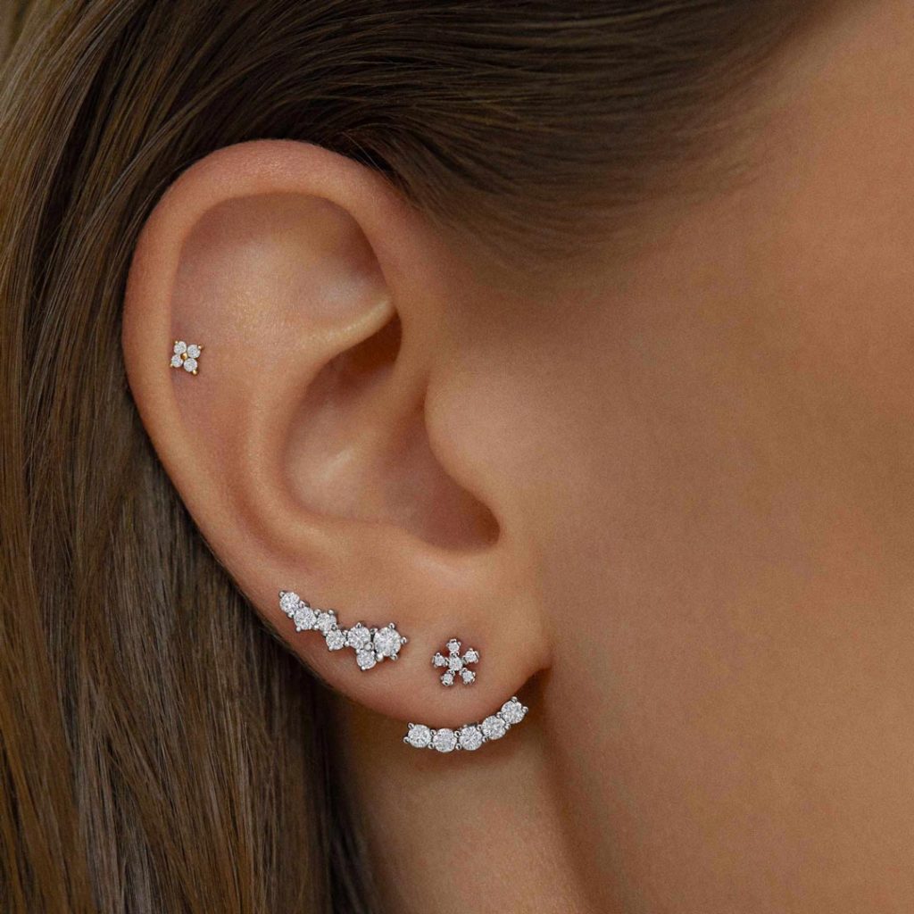 Trinity piercing earring