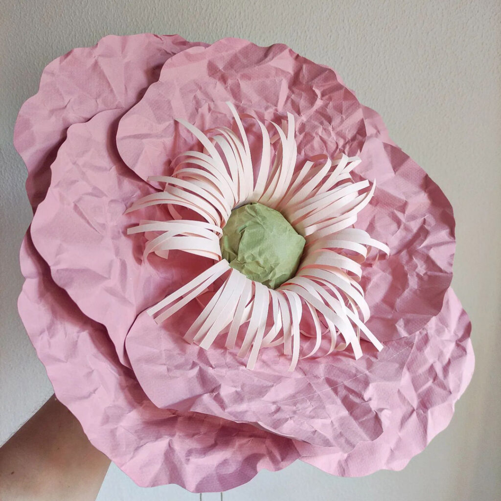 Flor de papel Anaquiños de papel