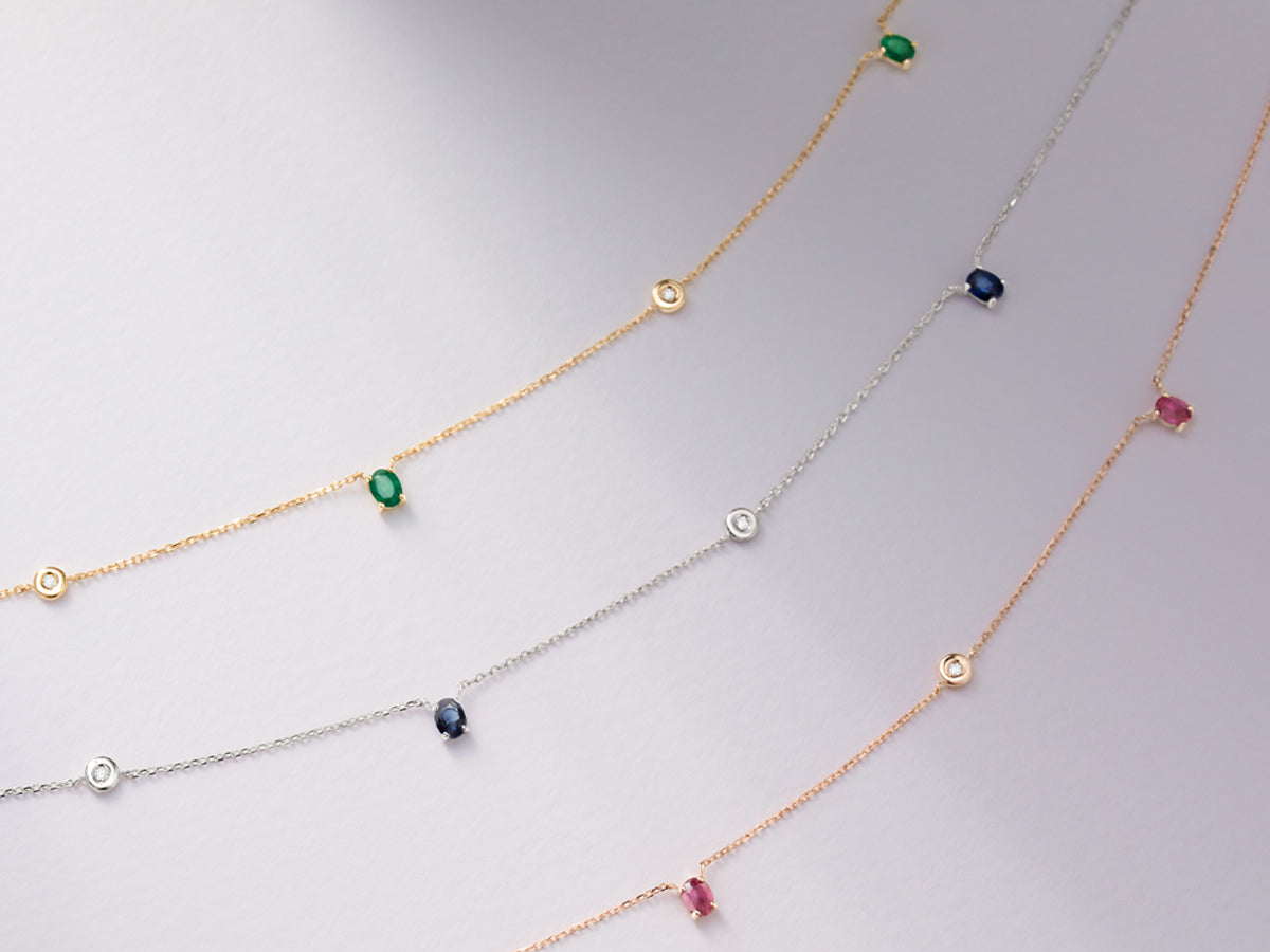 Collares para verano en oro de 18 Kt Mumit
