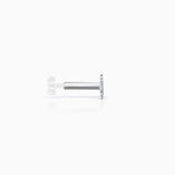 Mumit Flat Back Earring Post in 18k White Gold