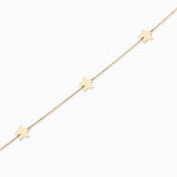 Pulsera Estrellas en Oro Amarillo de 18 Kt