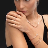 Pulseira Rolo em ouro rosa 18 Kt