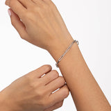 Pulsera Links en Oro Blanco de 18 Kt