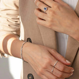 Pulsera Links en Oro Blanco de 18 Kt