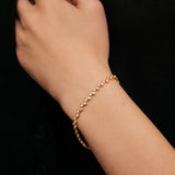 Origine Croisée Diamond Bracelet in 18k Yellow Gold