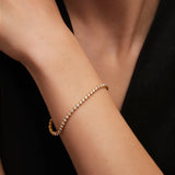 Elysia 2 Ct. Diamond Bracelet in 18 Kt Yellow Gold