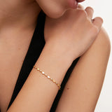 Pulsera Losange de Diamantes en Oro Amarillo de 18 Kt