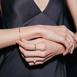 Pulsera Losange de Diamantes en Oro Amarillo de 18 Kt