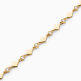 Pulsera Losange de Diamantes en Oro Amarillo de 18 Kt