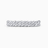 Pulseira Velia Moonlight Link com diamantes em ouro branco 18 K