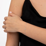 Bezel Set Diamond Collection Bracelet in 18k White Gold