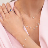 Bezel Set Diamond Collection Bracelet in 18k White Gold