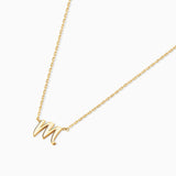 Glow Initial Necklace in 18k Yellow Gold