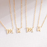 Glow Initial Necklace in 18k Yellow Gold