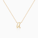 Glow Initial Necklace in 18k Yellow Gold
