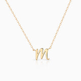 Glow Initial Necklace in 18k Yellow Gold