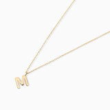 MY Initial Necklace in 18k Yellow Gold