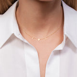 Message Necklace in 18k Yellow Gold