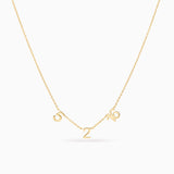Message Necklace in 18k Yellow Gold