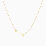 Message Necklace in 18k Yellow Gold