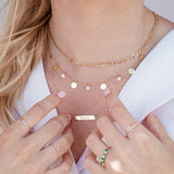 Personalised BS Necklace in 18k Yellow Gold