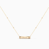 Personalised BS Necklace in 18k Yellow Gold