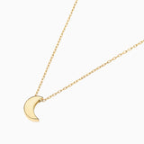 Joy Crescent Moon Necklace in 18k Yellow Gold