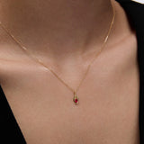 Colgante Liora Élan de Rubí en Oro Amarillo de 18 kt