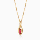 Colgante Liora Élan de Rubí en Oro Amarillo de 18 kt
