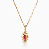Colgante Liora Élan de Rubí en Oro Amarillo de 18 kt