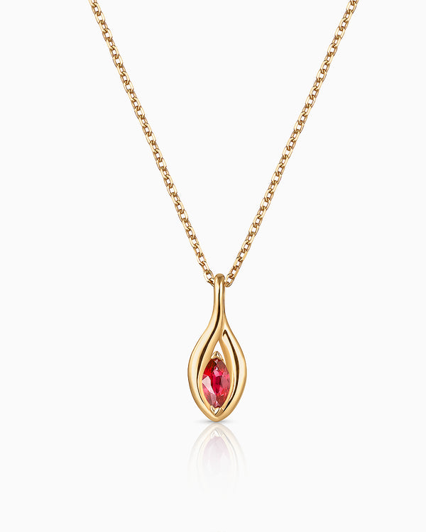 Colgante Liora Élan de Rubí en Oro Amarillo de 18 kt