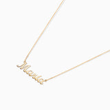 Personalised Baby Name Necklace in 18k Yellow Gold